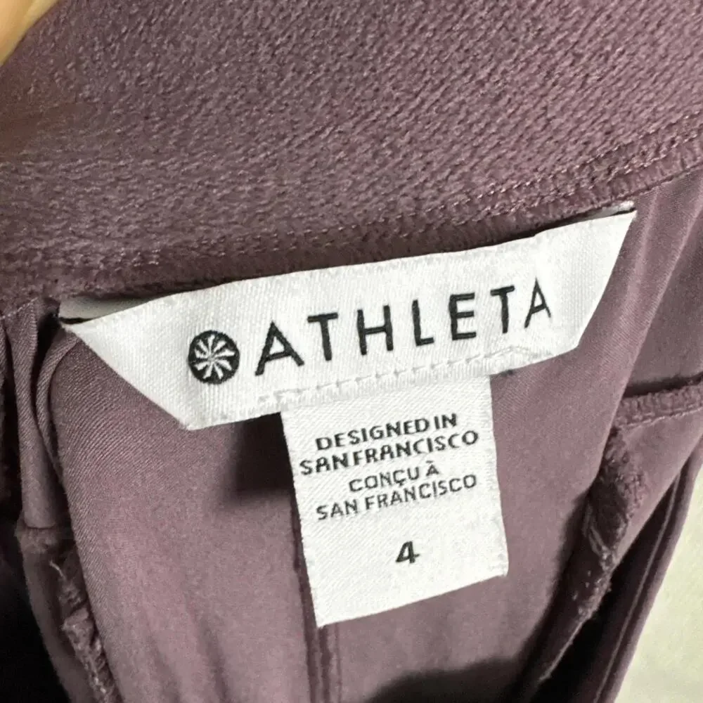 Athleta Purple Wide-Leg Track Pants - Picture 7 of 13